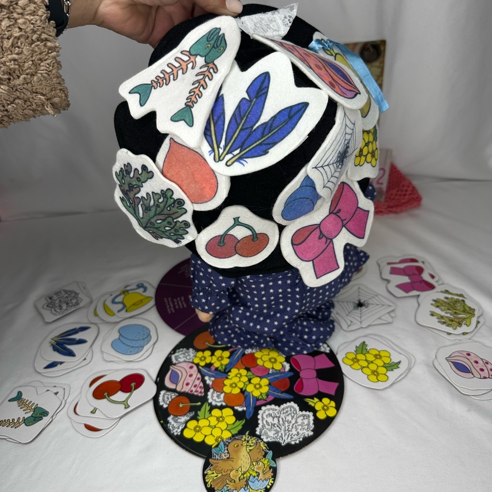 Vintage New without Bag Mrs Honey's Hat Polka Dot Doll with Book and Game Set - Picture 11 of 11